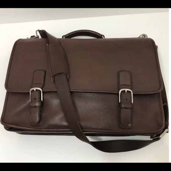 Authentic Coach Hudson Genuine Leather Multi-pocket  Briefcase - Picture 3 of 6